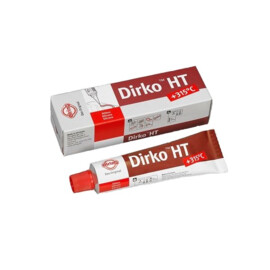 Elring DIRKO HT (315 C) Flüssigdichtungssatz, rot, Silikonverbindung, Tube 70 ml (neue Zusammensetzung 2021)